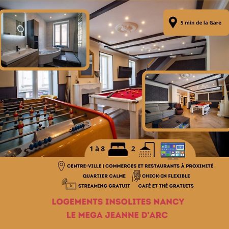 Mega Jeanne D'Arc Billard Baby Foot Logements Insolites Nancy Exteriör bild